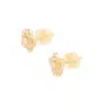 Ponte Vecchio Diamond Earrings in Yellow Gold