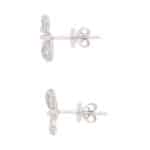 Ponte Vecchio Diamond Bow Stud Earrings in Platinum