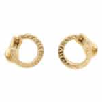 Vintage Bulgari B.zero1 Circular Earrings in Yellow Gold