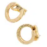 Vintage Bulgari B.zero1 Circular Earrings in Yellow Gold