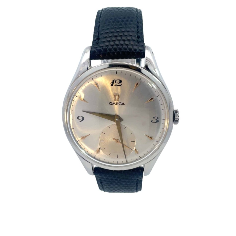 Vintage 1952 manual movement Omega Jumbo wristwatch 369 dial