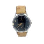 Vintage 1954 manual movement Omega Jumbo wristwatch black