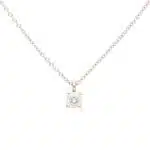 Vintage Tiffany & Co. Solitaire Diamond Necklace in Platinum