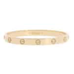 Vintage Cartier LOVE Bracelet in Yellow Gold, Size 17