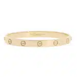 Vintage Cartier LOVE Bracelet in Yellow Gold, Size 17