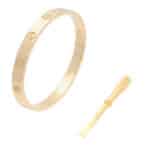 Vintage Cartier LOVE Bracelet in Yellow Gold, Size 17