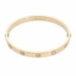 Vintage Cartier LOVE Bracelet in Yellow Gold, Size 17