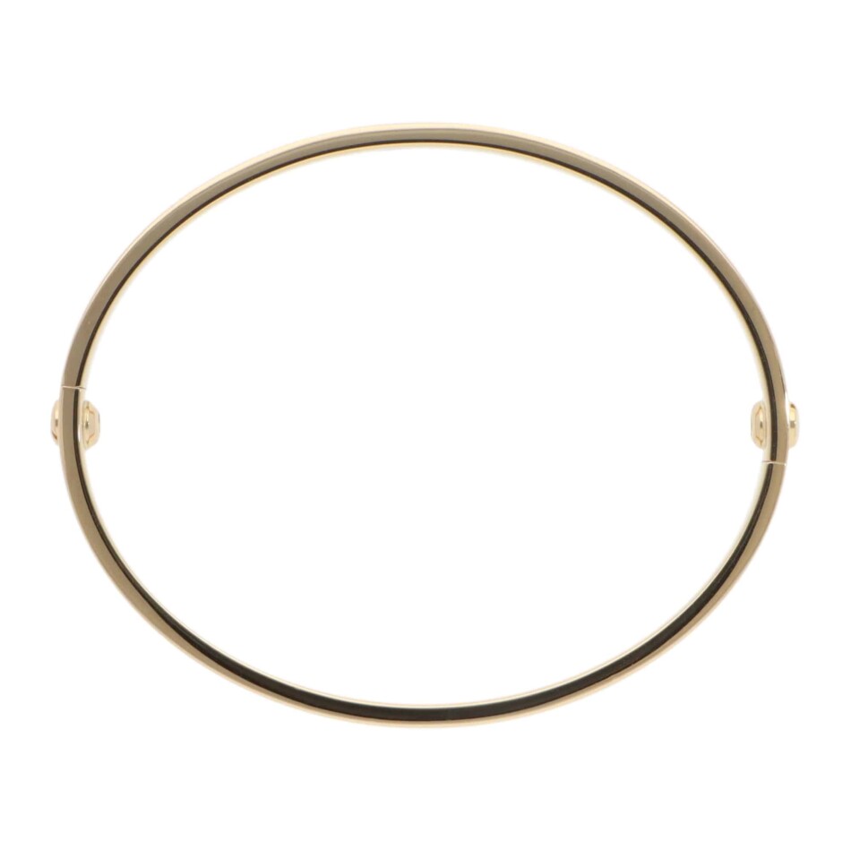 Vintage Cartier LOVE Bracelet in Yellow Gold, Size 17