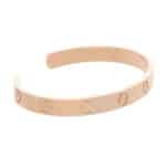 Vintage Cartier LOVE U Bangle in Rose Gold Size 17