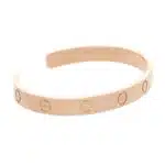 Vintage Cartier LOVE U Bangle in Rose Gold Size 17