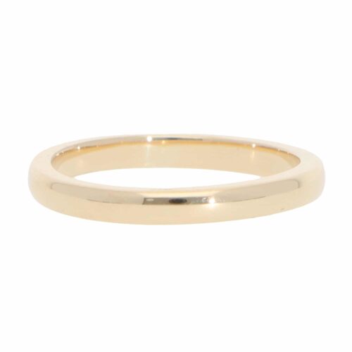 Vintage Court Wedding Band in Yellow Gold