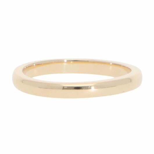 Vintage Court Wedding Band in Yellow Gold