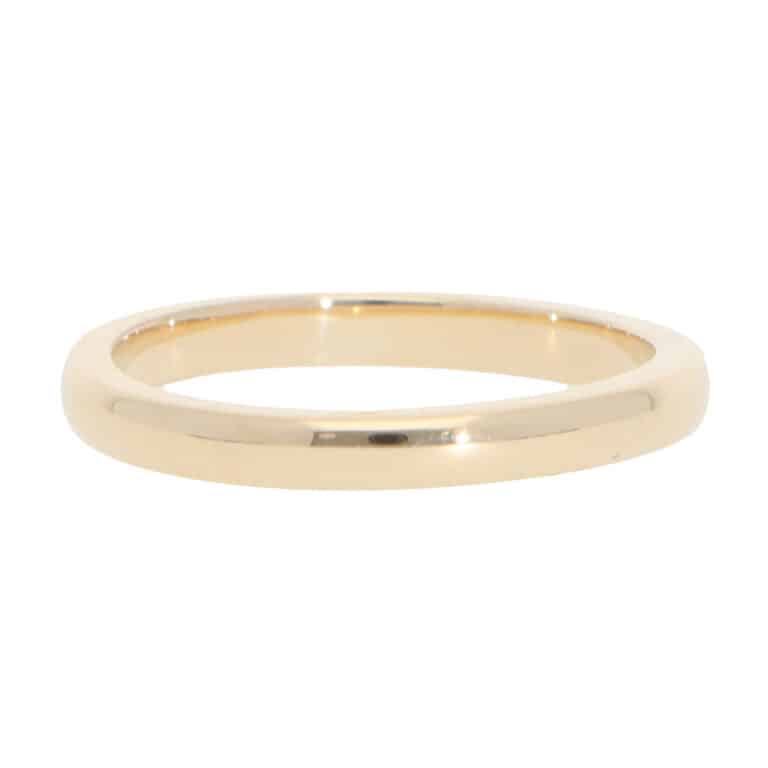 Vintage Court Wedding Band in Yellow Gold