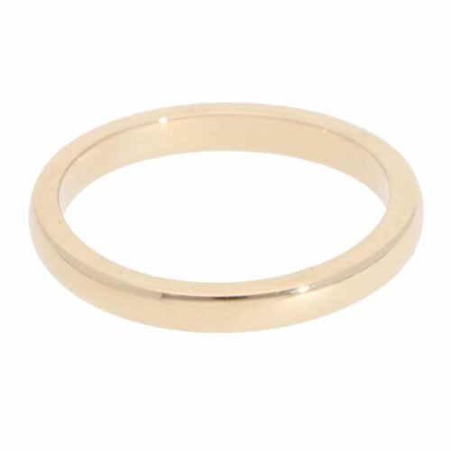 Vintage Court Wedding Band in Yellow Gold