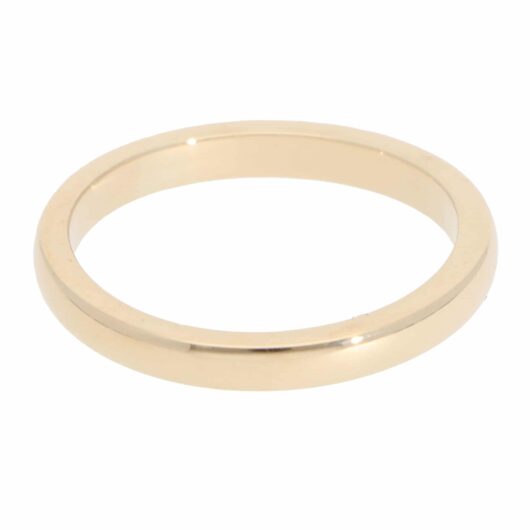 Vintage Court Wedding Band in Yellow Gold