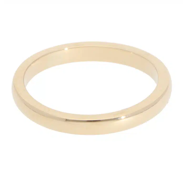 Vintage Court Wedding Band in Yellow Gold