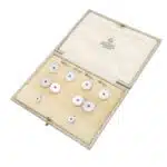 Vintage Mother of Pearl and Sapphire Cufflink and Stud Set