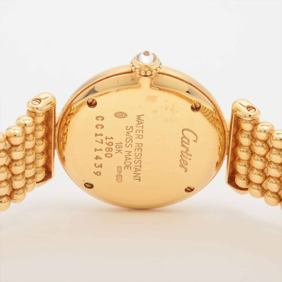 Cartier Colisee Yellow Gold and Diamond Ladies Watch 1980