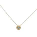 Aquamarine Pendant in Yellow Gold