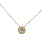 Aquamarine Pendant in Yellow Gold