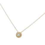 Aquamarine Pendant in Yellow Gold