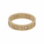 Vintage Cartier Full Diamond Mini Love Ring in Yellow Gold
