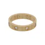 Vintage Cartier Full Diamond Mini Love Ring in Yellow Gold