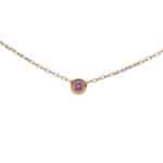 Vintage Cartier Sapphire D'Amour Necklace in Rose Gold