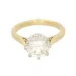 Certified Diamond Solitaire Ring in Yellow Gold