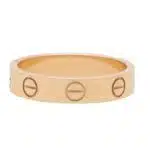 Vintage Cartier Mini Rose Gold Love Ring, Size 50