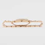 Rose Gold Cartier Tank Française on matching Rose Gold Bracelet