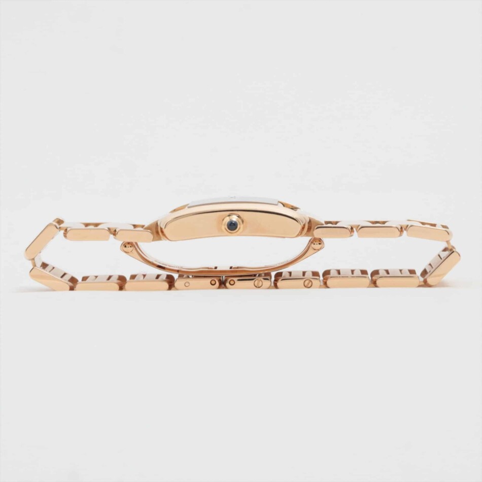 Rose Gold Cartier Tank Française on matching Rose Gold Bracelet