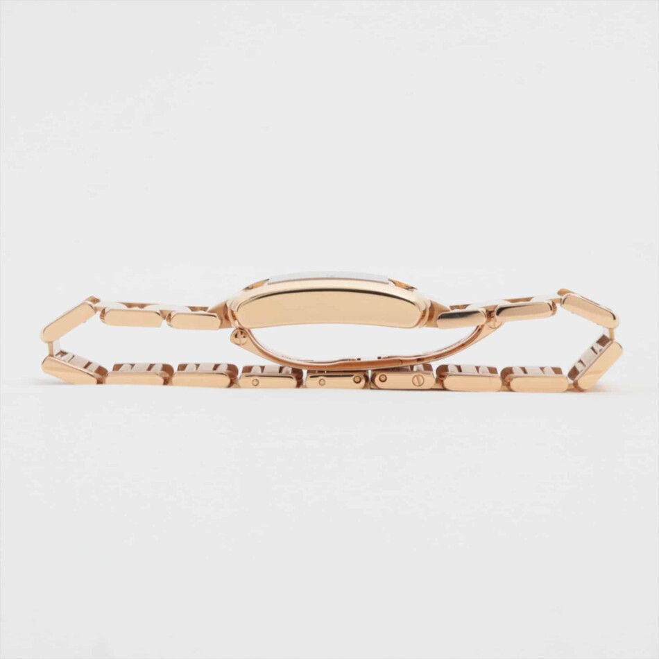 Rose Gold Cartier Tank Française on matching Rose Gold Bracelet