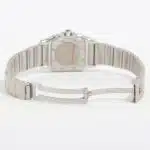 Vintage Cartier Santos steel and gold wrist watch with quartz m
