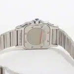 Vintage Cartier Santos steel and gold wrist watch with quartz m