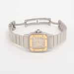 Vintage Cartier Santos Galbee steel and gold wrist watch