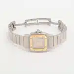 Vintage Cartier Santos Galbee steel and gold wrist watch