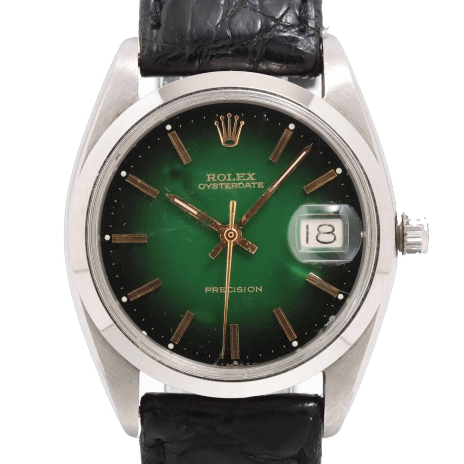 Vintage manual wind Rolex Oyster Date Precision watch.