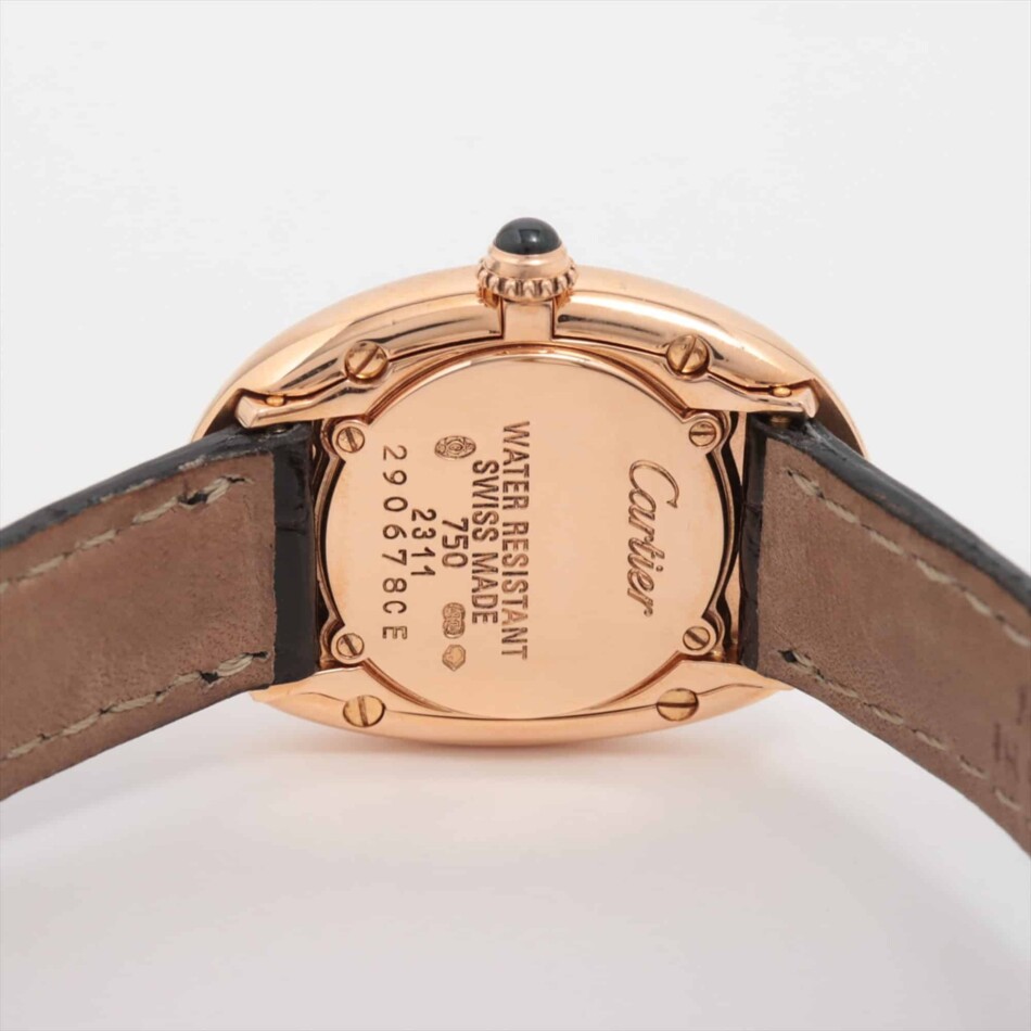 Vintage Cartier Baignoire Rose Gold Quartz Movement Watch