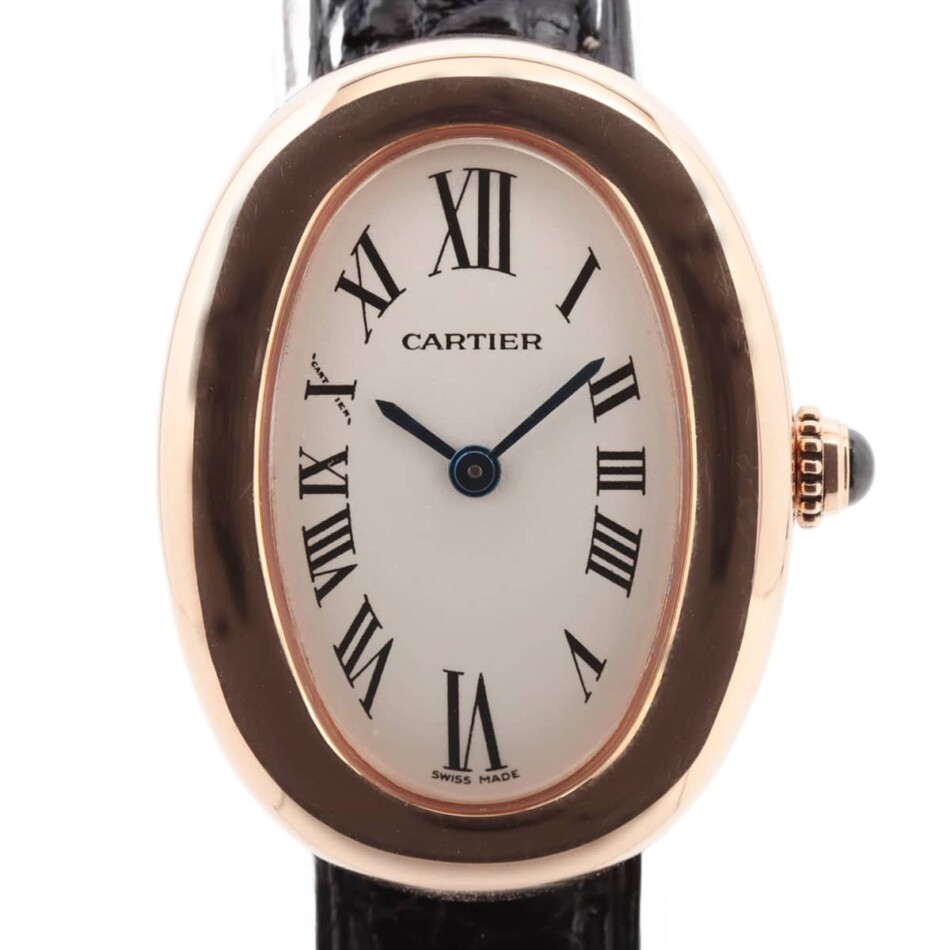Vintage Cartier Baignoire Rose Gold Quartz Movement Watch