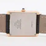 Cartier Tank Solo wrist watch in 18k yellow gold and steel.