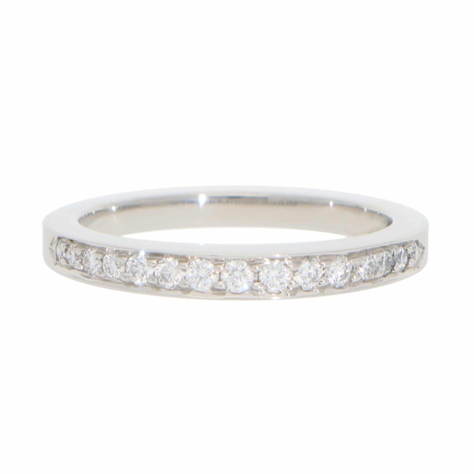Vintage Tiffany & Co. Half Eternity Diamond Ring in Platinum