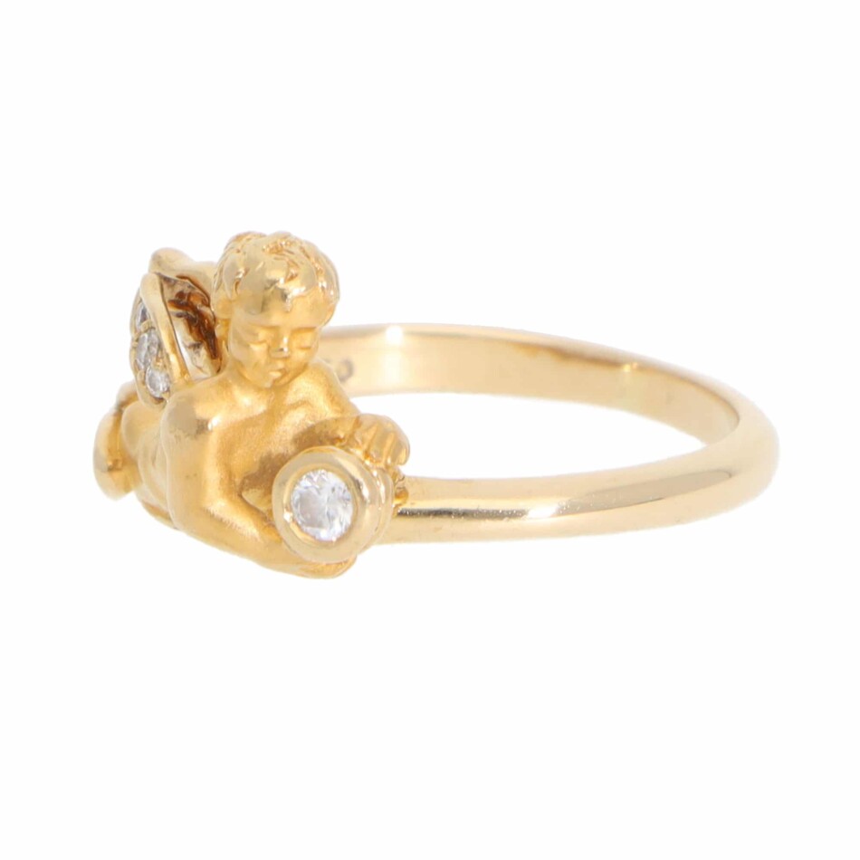 Vintage Carrera y Carrera My Angel Diamond Ring in Yellow Gold