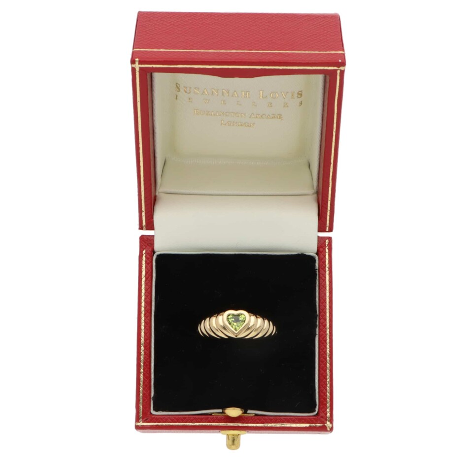 Vintage Tiffany & Co. Friendship Peridot Ring in Yellow Gold