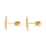Medium Diamond Starfish Stud Earrings in Yellow Gold