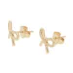 Vintage Tiffany & Co. Ribbon Bow Stud Earrings in Yellow Gold