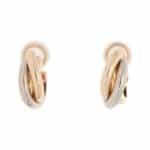 Vintage Cartier Trinity Hoop Clip Earrings