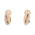 Vintage Cartier Trinity Hoop Clip Earrings