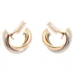 Vintage Cartier Trinity Hoop Clip Earrings