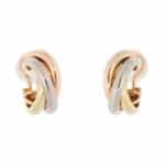 Vintage Cartier Trinity Hoop Clip Earrings